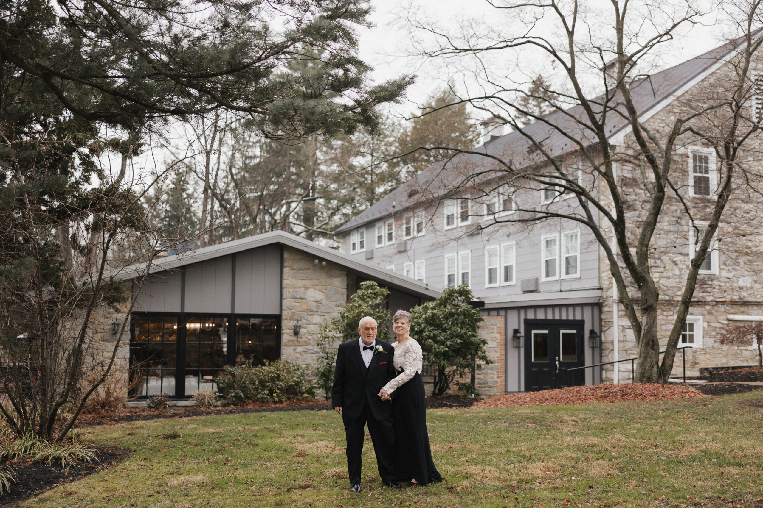 Jo and Bear wedding portrait on the grounds of Allenberry Resort in Boiling Springs PA